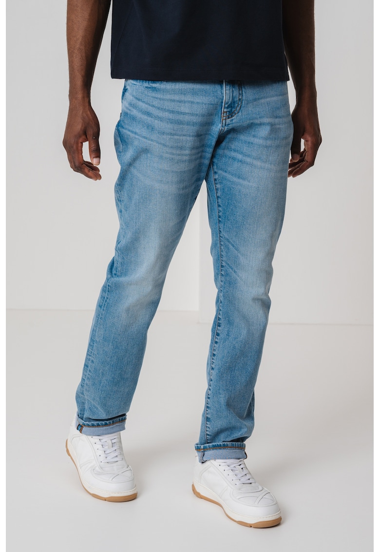 Blugi skinny - Albastru deschis melange