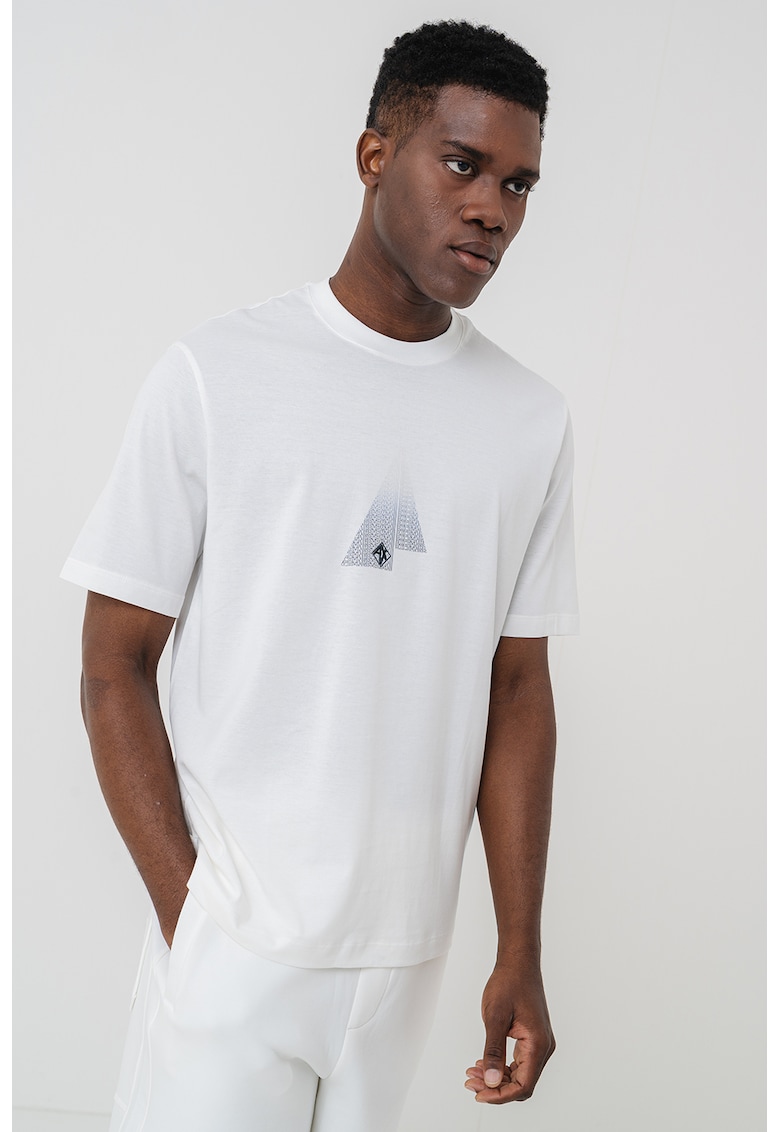 Tricou cu imprimeu grafic pe partea din fata