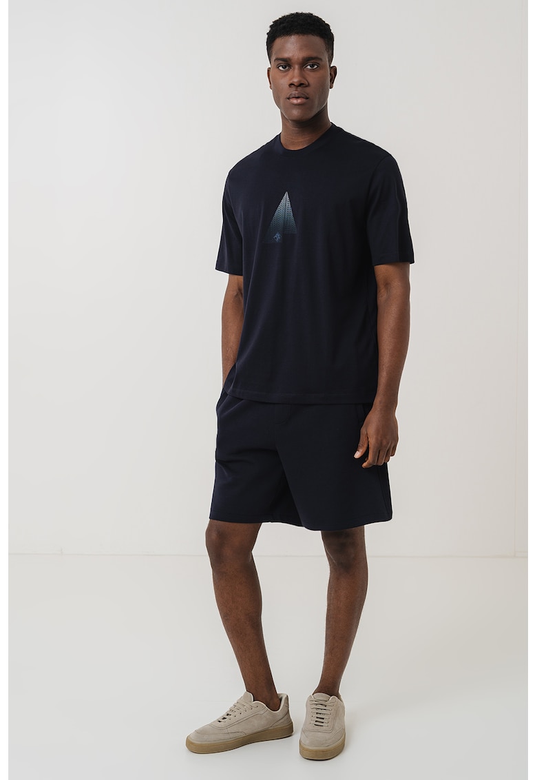 Tricou cu imprimeu grafic pe partea din fata