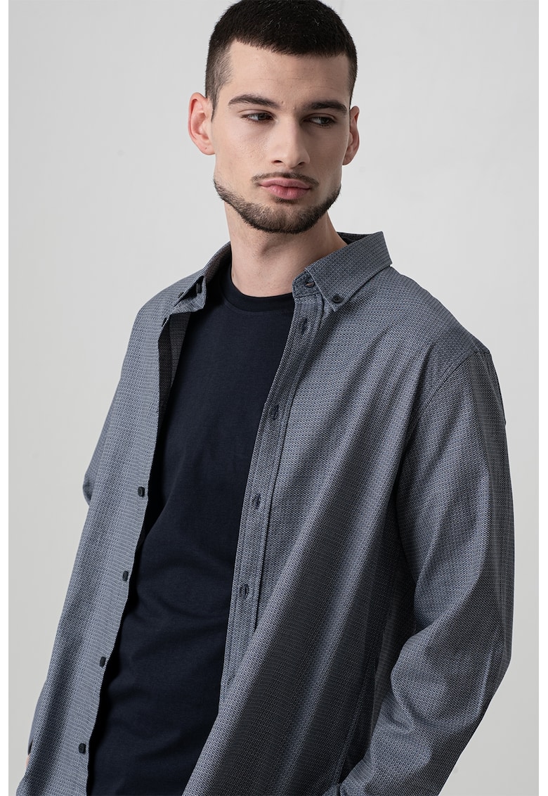 Camasa din bumbac cu logo Camasa din bumbac cu logo