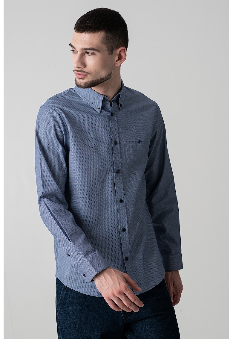 Camasa din bumbac cu logo