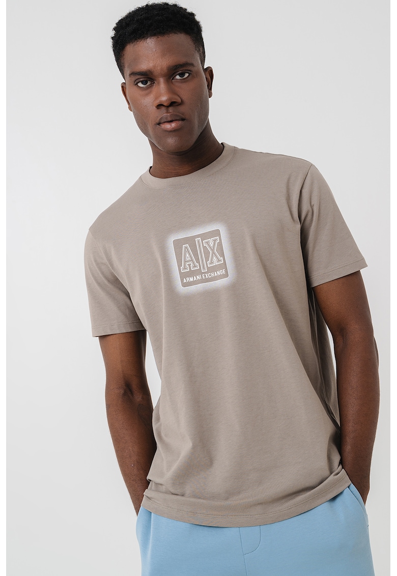 Tricou din bumbac cu imprimeu logo