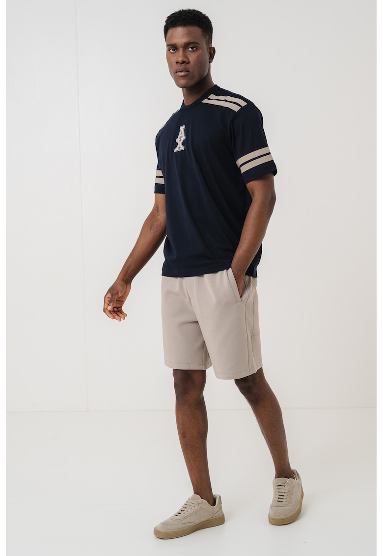 Tricou din bumbac cu dungi