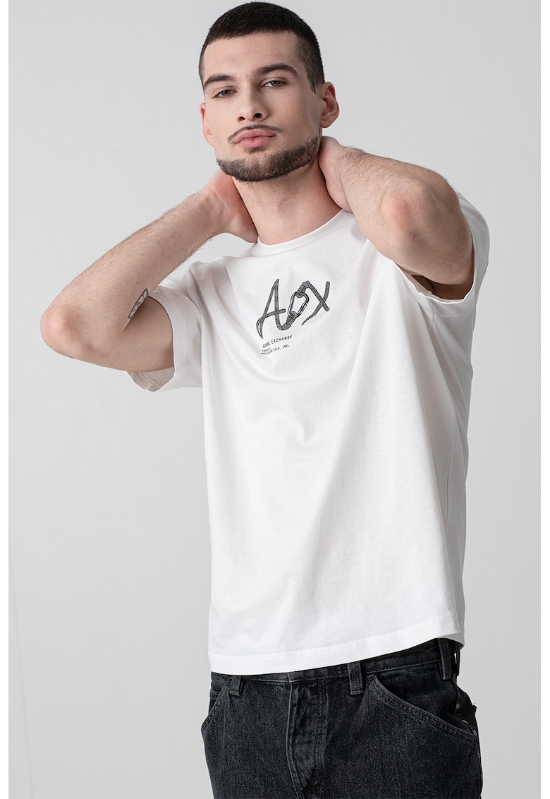 Tricou din bumbac cu imprimeu logo