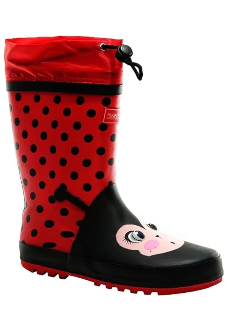 Cizme Wellington copii impermeabile - rosu - cauciuc - slip-on Cizme Wellington copii impermeabile - rosu - cauciuc - slip-on