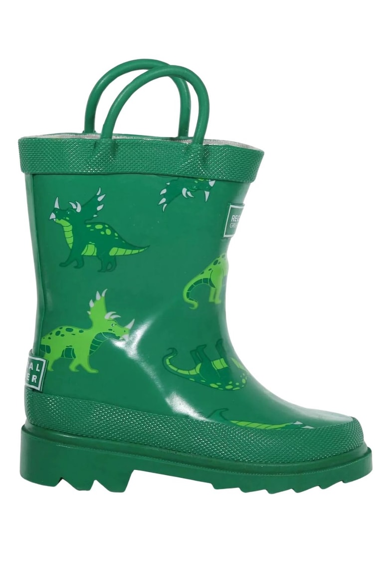 Cizme copii Minnow impermeabile - cauciuc - verde - slip-on - model animal Cizme copii Minnow impermeabile - cauciuc - verde - slip-on - model animal