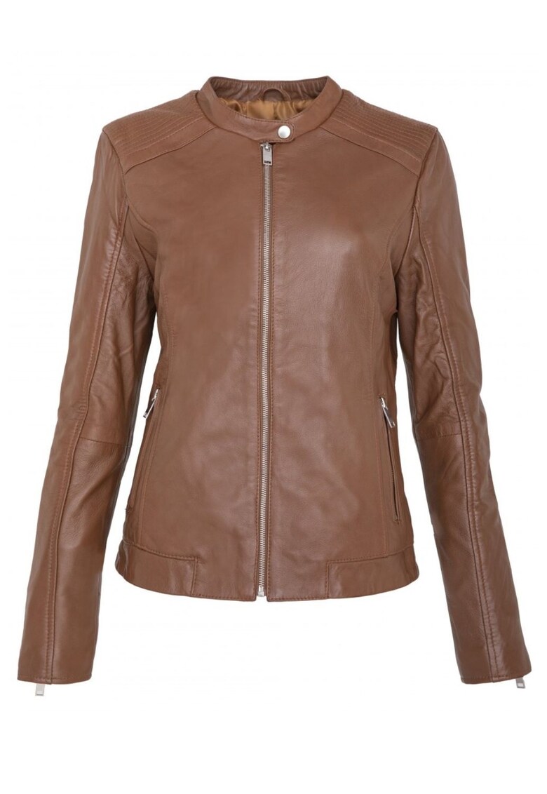Geaca de piele naturala - maro