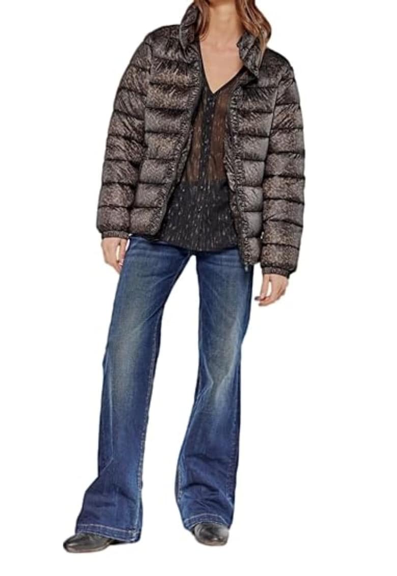 Geaca de iarna dama  captusita - poliester - maro