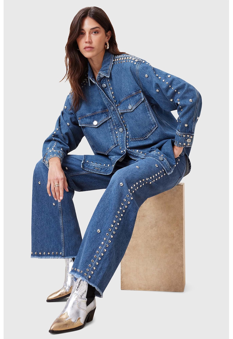 Camasa supradimensionata din denim Alba