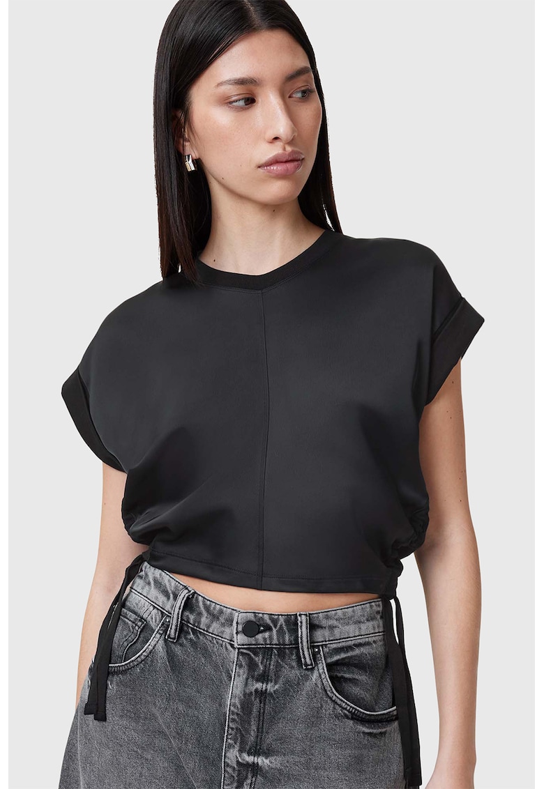 Tricou crop din bumbac Mira