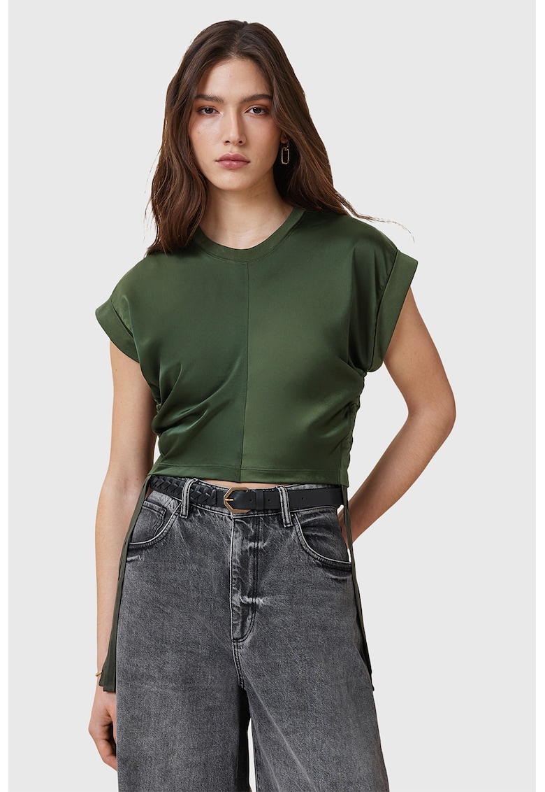 Tricou crop din bumbac Mira