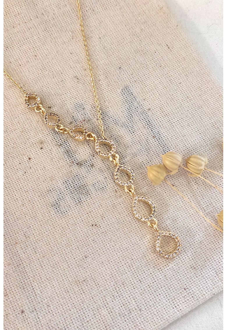 Colier drop cu zirconia