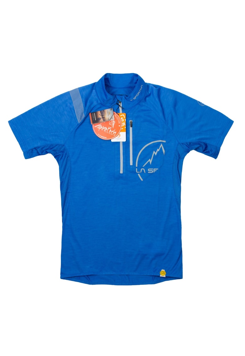 Tricou pentru barati trekking - albastru - poliester
