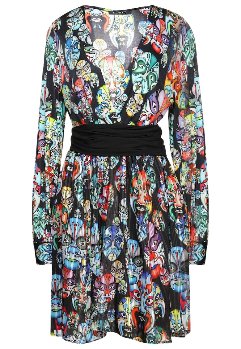 Rochie evazata cu - Multicolor