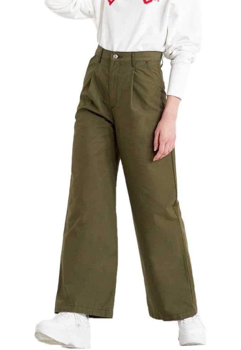 Levi's Pantaloni dama - kaki - bumbac - Kaki