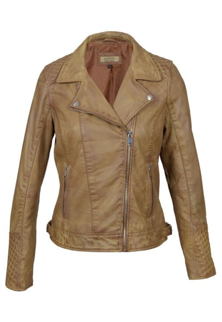 Geaca biker din piele Athena