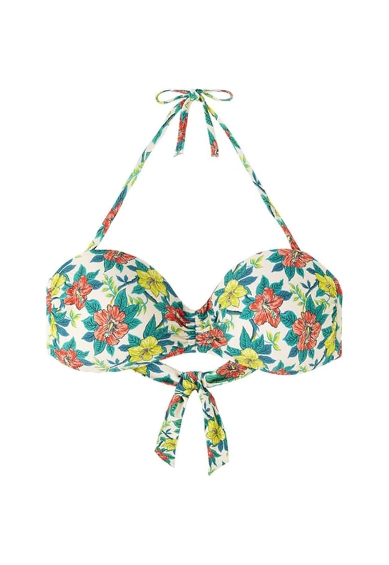 Top costum de baie dama model floral - poliamida/elastan - multicolor
