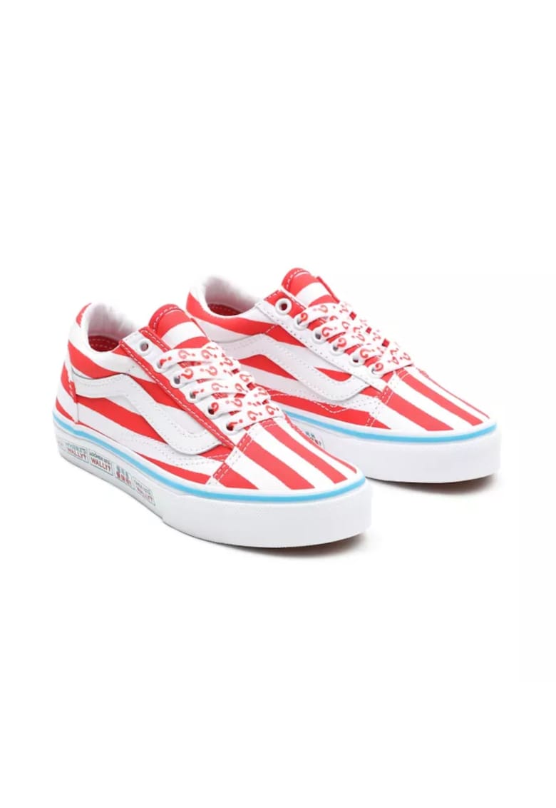 Pantofi sport copii Old Skool - confortabili - rosii - material textil -