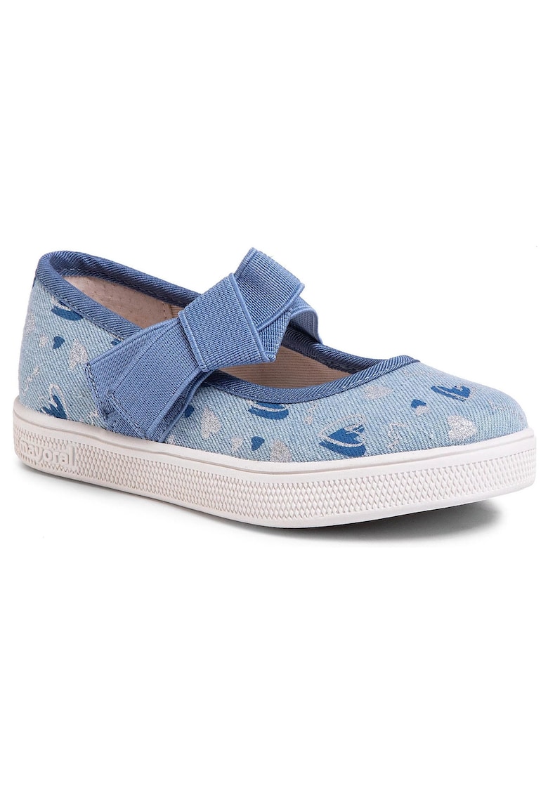 Balerini Mary Jane cu bareta elastica -
