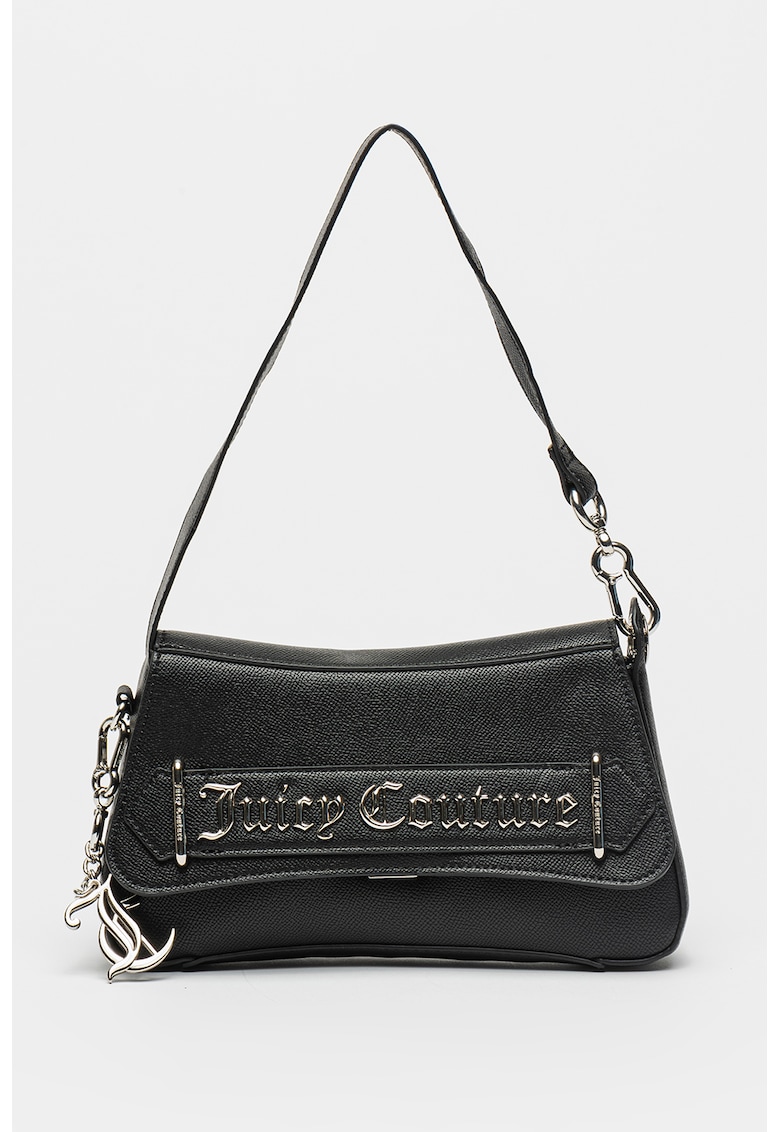 Geanta din piele ecologica cu bareta de umar Jasmine - Negru