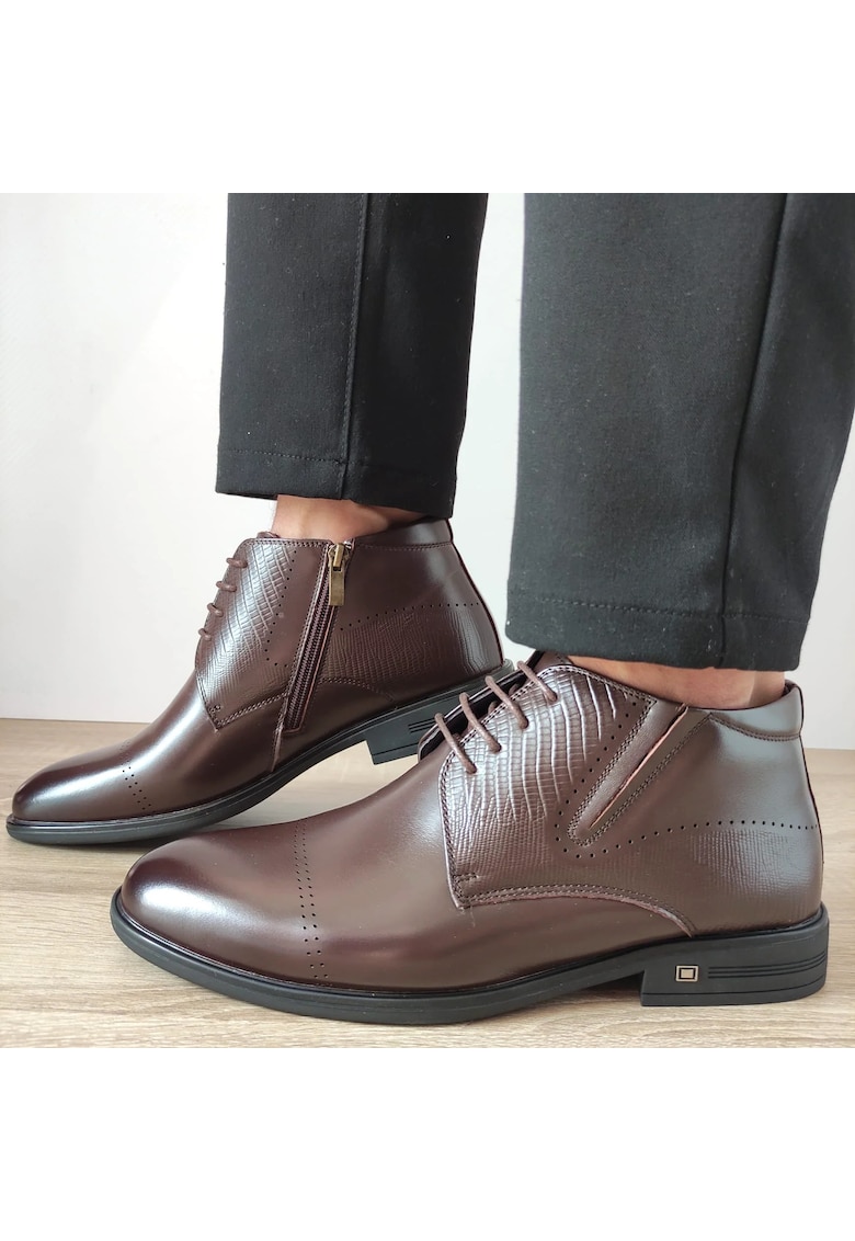 Ghete Elegante Barbati H788-025 Maro Coffee - 40 - Maro Coffee