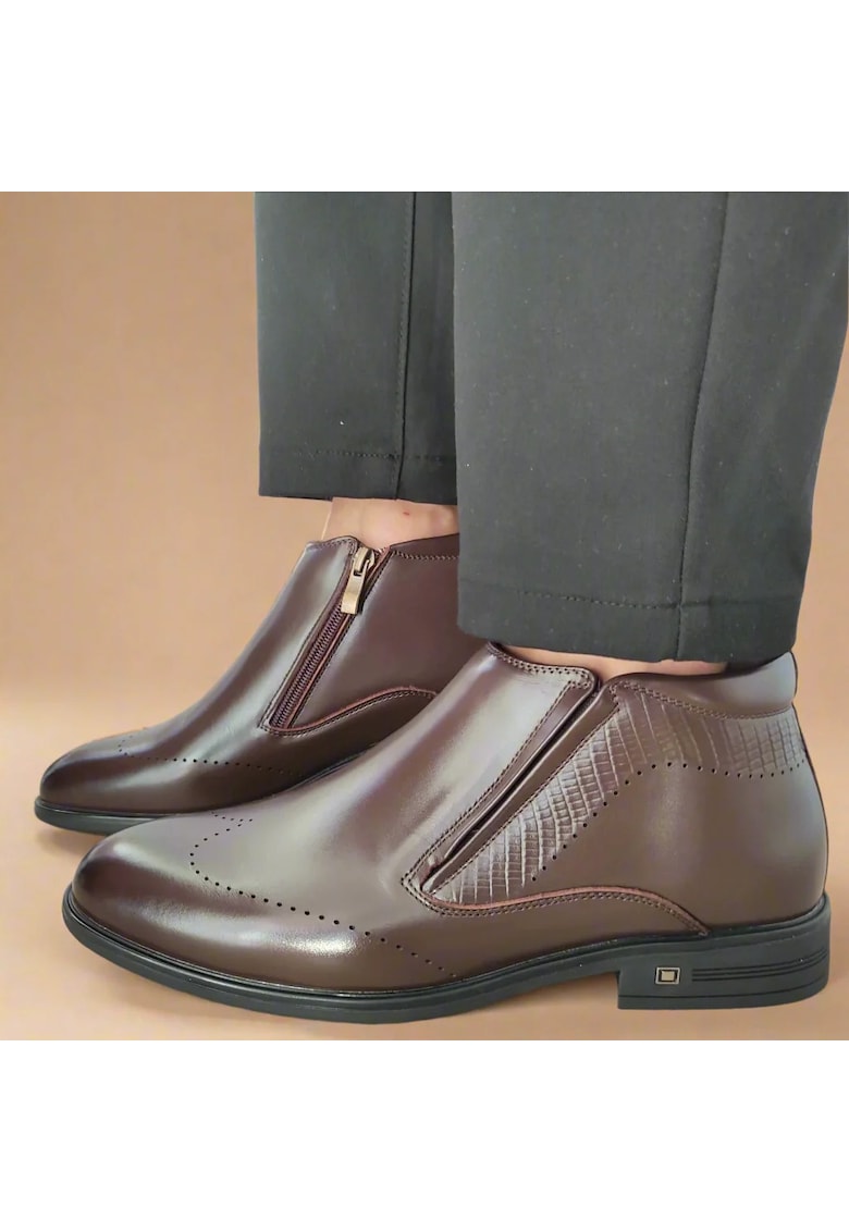 Ghete Elegante Barbati H788-022 Maro Coffee - Maro Coffe