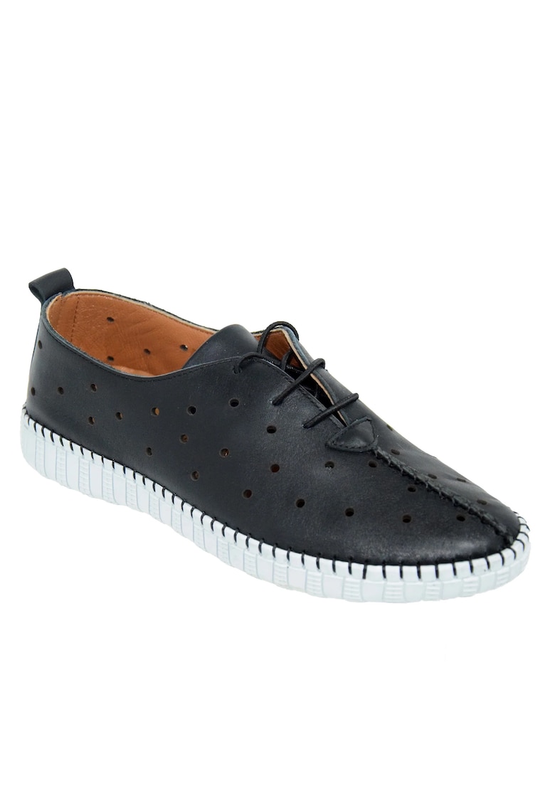 Pantofi Perforati Casual Dama D16-611 Negri - Negru