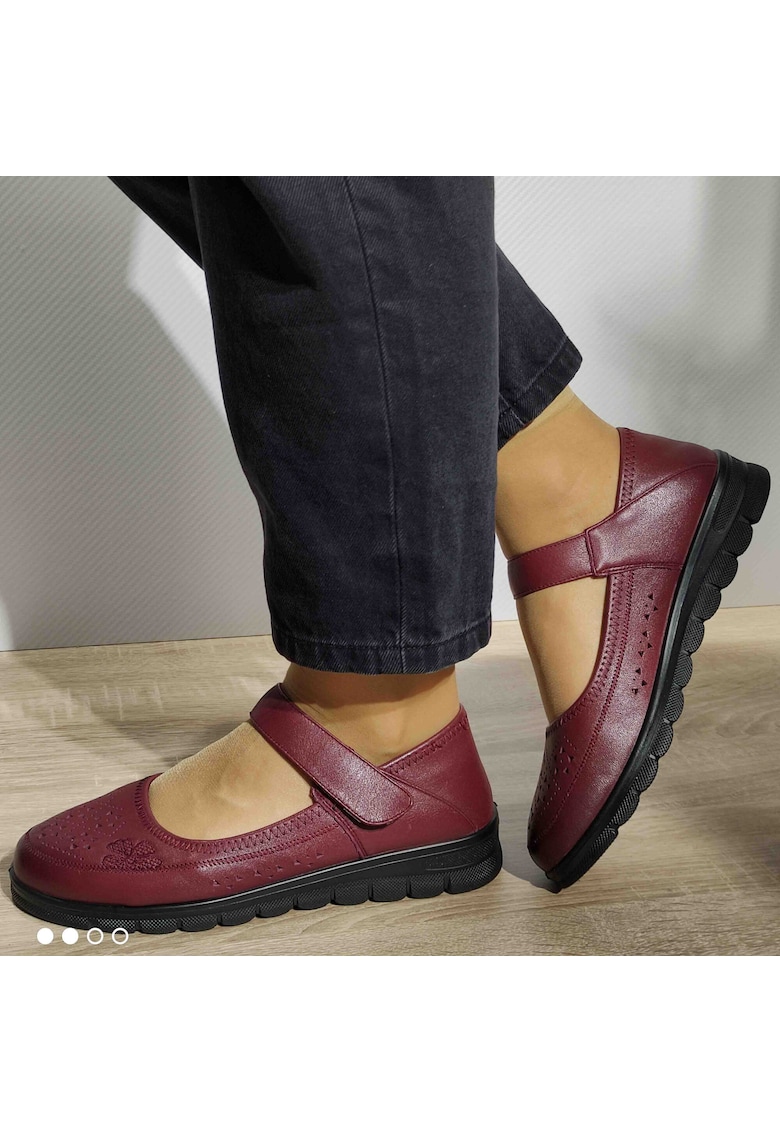 Pantofi Perforati Casual Dama 220710 Rosii - Rosu