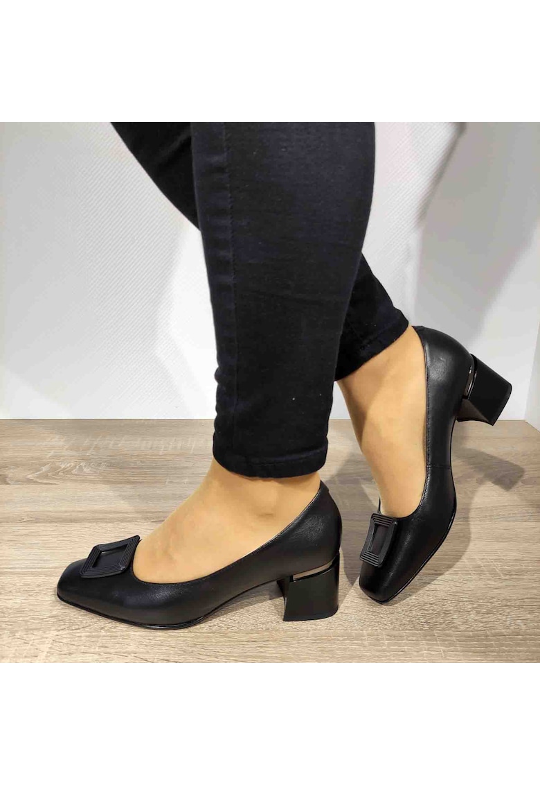 Pantofi Eleganti Dama K4365-3958A Negri - 38 - Negru