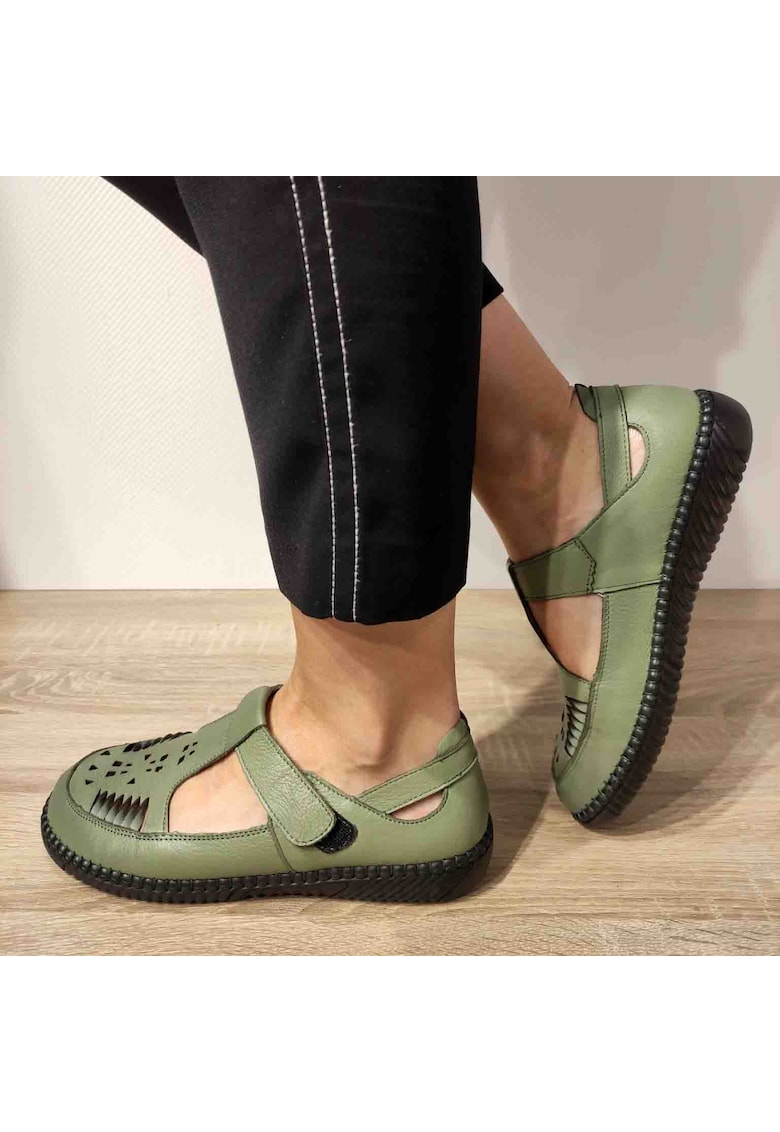 Pantofi Perforati Dama 2800 - Verde