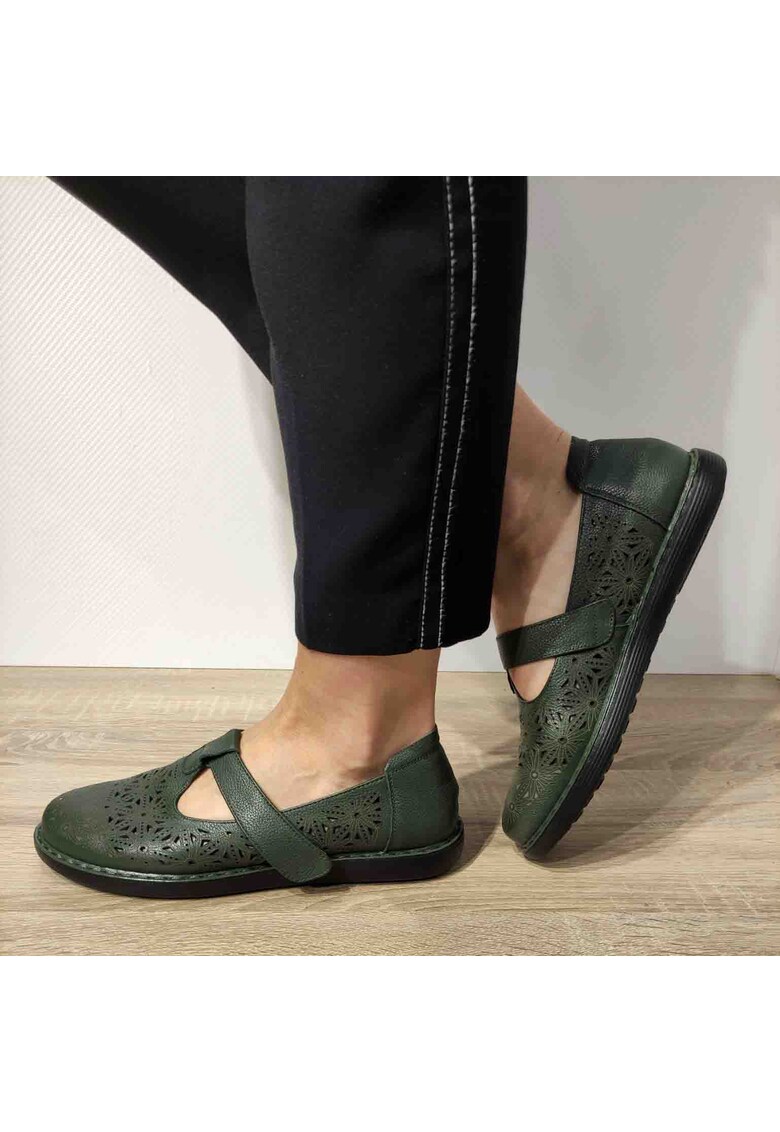 Pantofi Perforati Dama 3233-88 - Verde