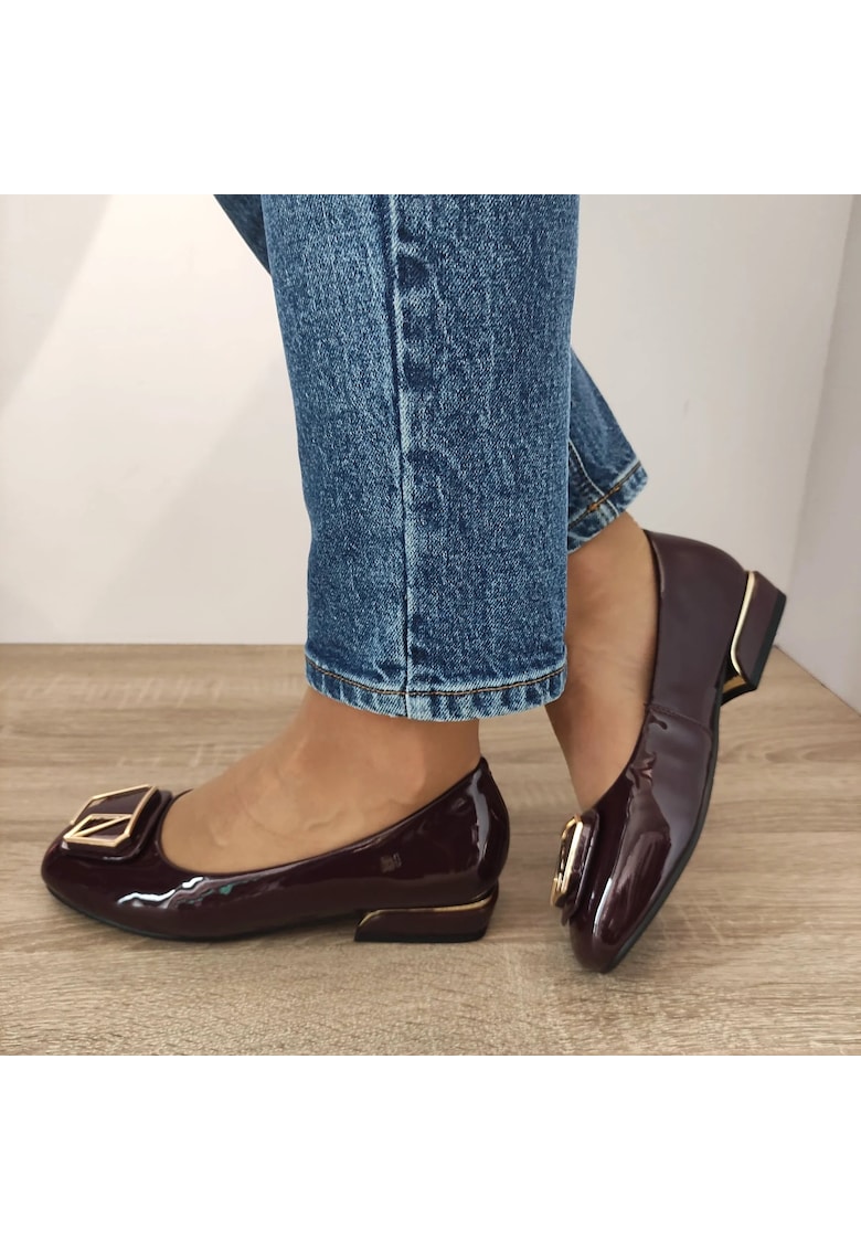 Pantofi Casual Dama 88321-1 - Lac - Negru