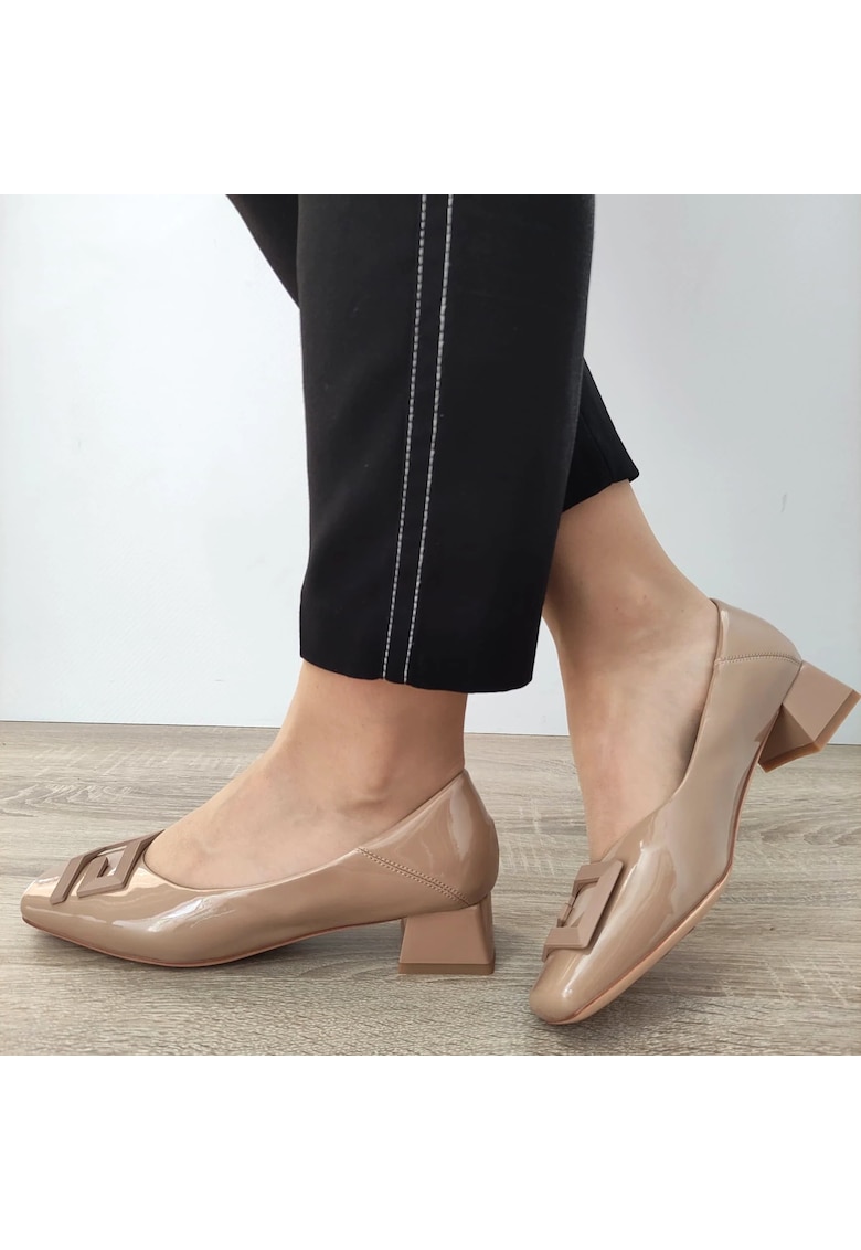 Pantofi Eleganti Dama 1011-1062 Apricot Lac - Apricot Lac - Portocaliu