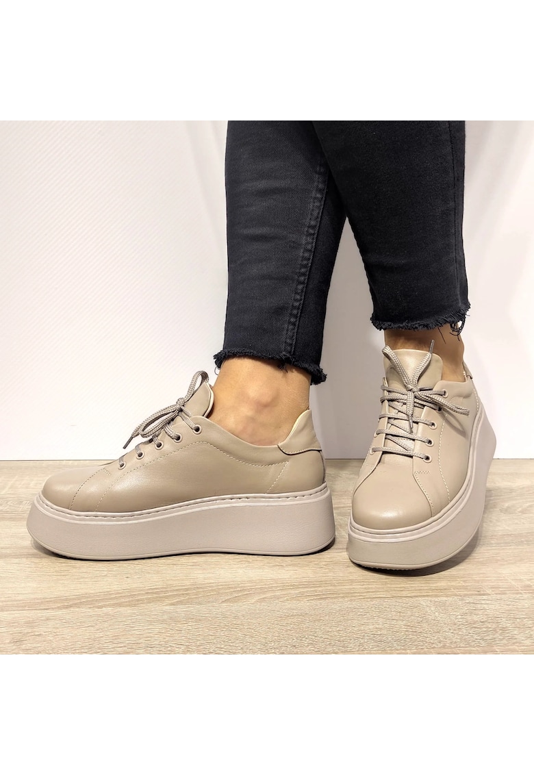 Pantofi Casual Dama 1984-3 Bej - Bej - Bej