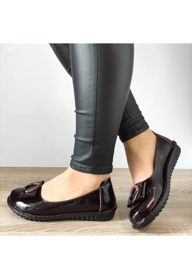 Pantofi Casual Dama 40020B 23-1 Bordo Lac - Bordo Lac