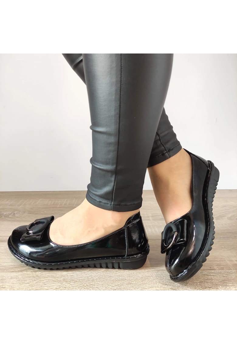 Pantofi Casual Dama 40020A 01-N Negri Lac - Negru Lac