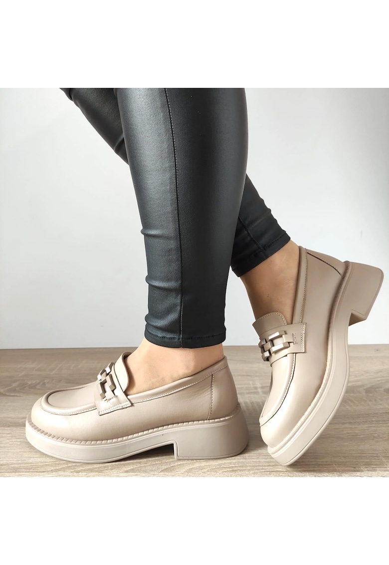 Pantofi Eleganti Dama 3099-1 Bej - Bej - Bej