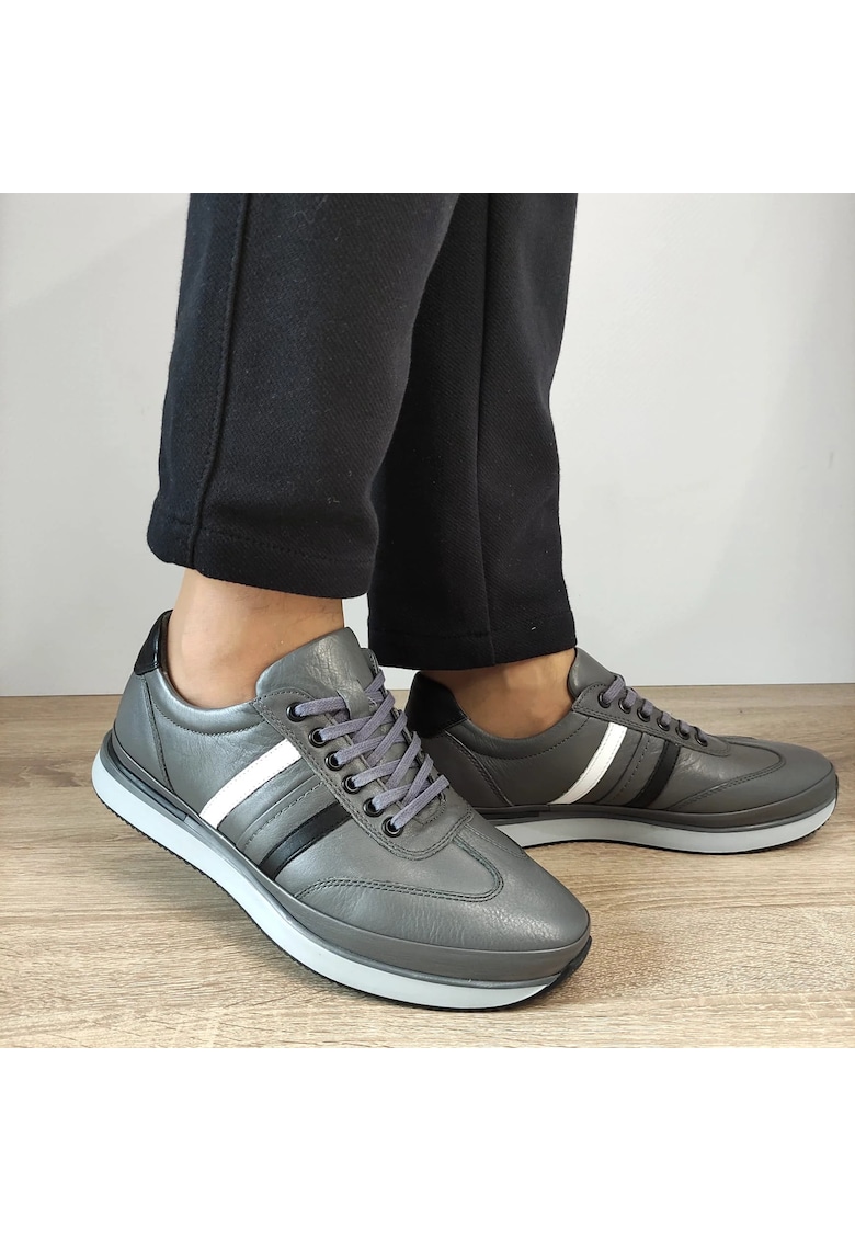 Pantofi Casual Barbati B67-2101 Gri - Gri