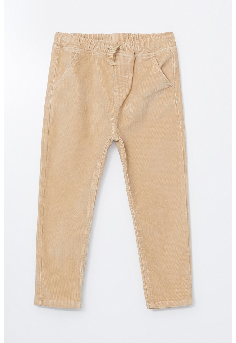 Pantaloni striati cu talie ajustabila