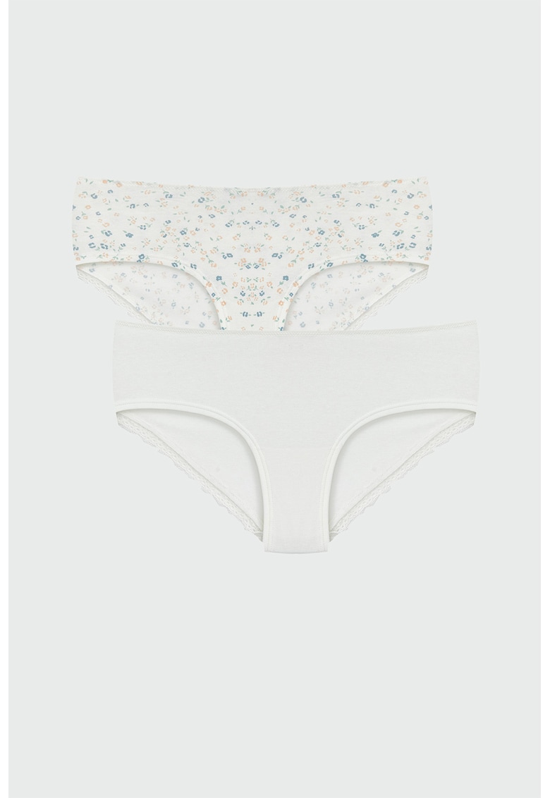 Set de chiloti din amestec de bumbac - 2 Perechi