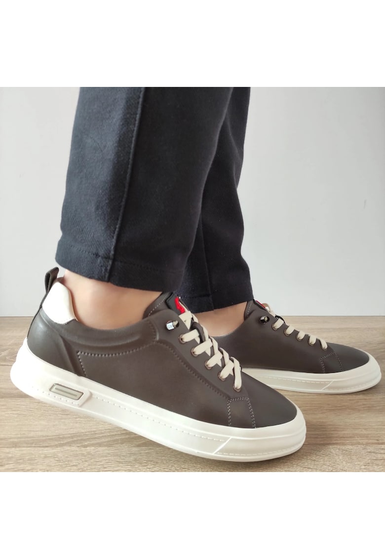 Pantofi Casual Barbati 640021C 14-N Gri - Gri