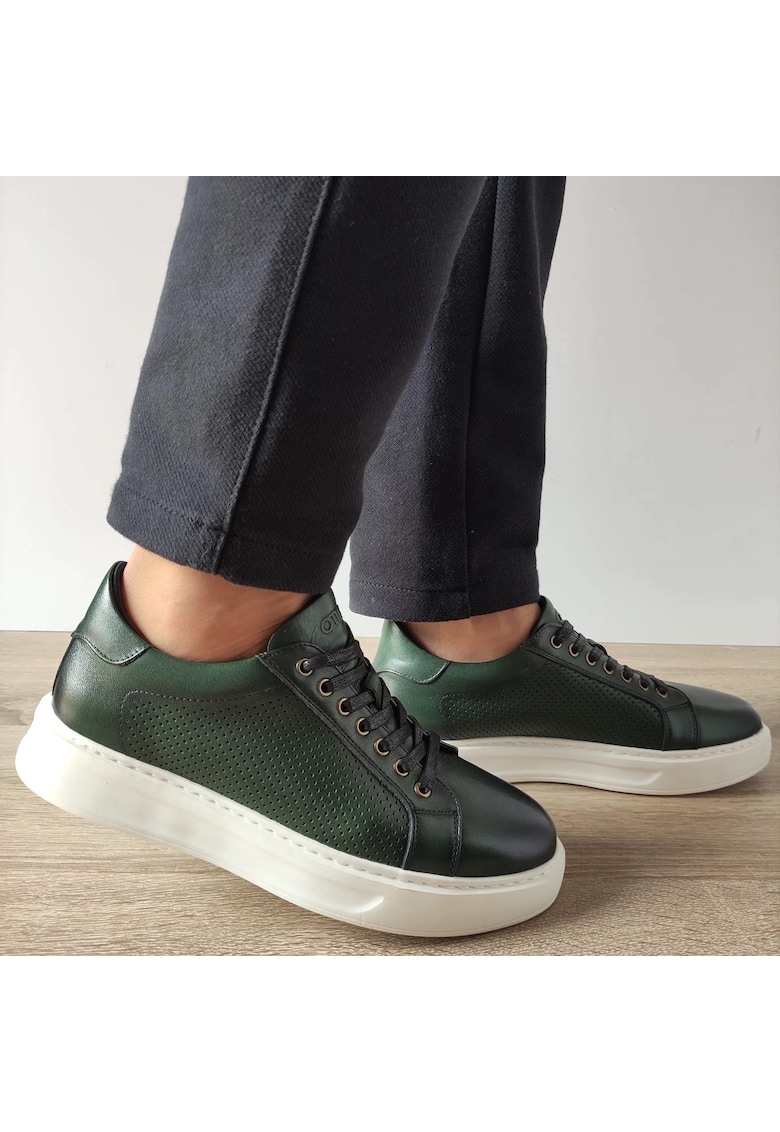 Pantofi Casual Barbati 640012C 06-N Verde - Verde