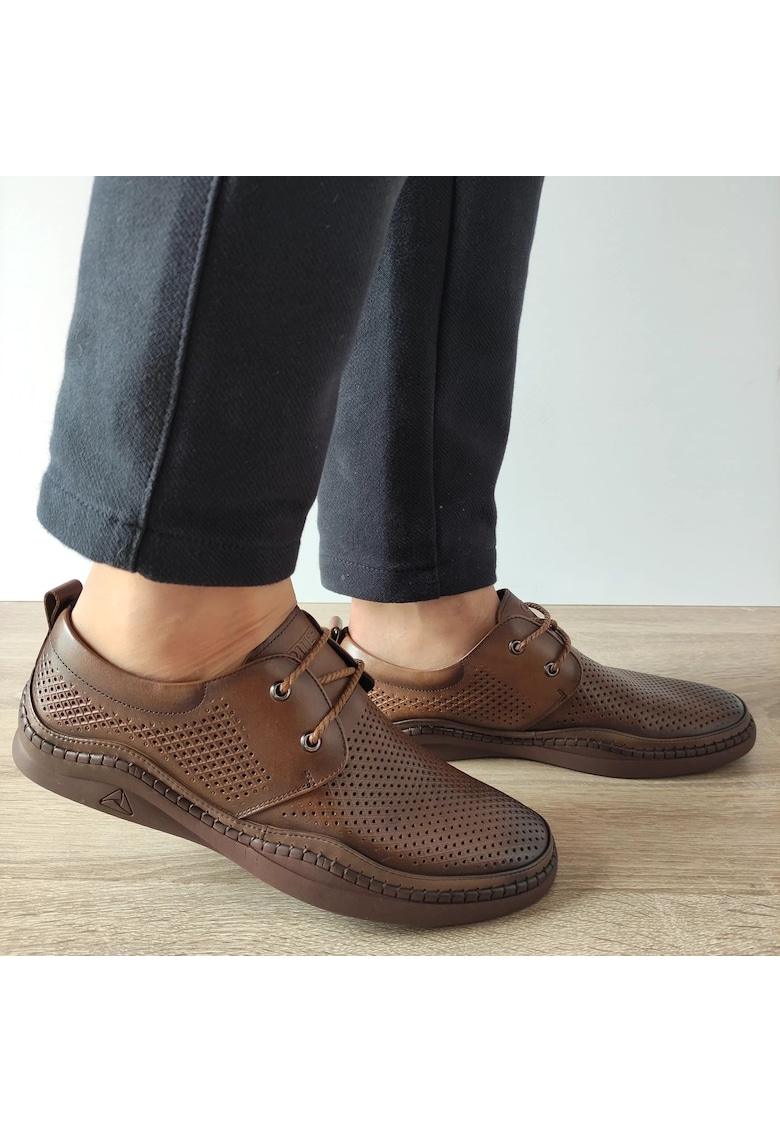 Pantofi Perforati Barbati 640004B 02-N Maro - Maro