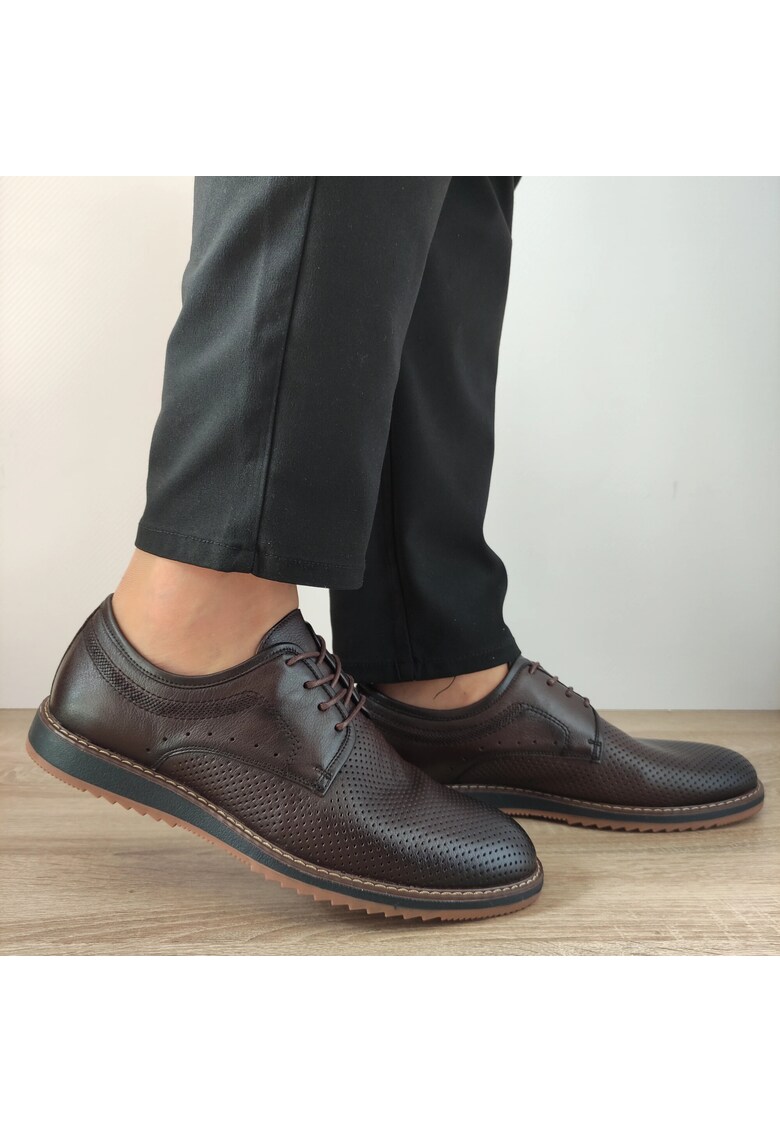 Pantofi Casual Barbati F116830-1 Coffee - Coffee