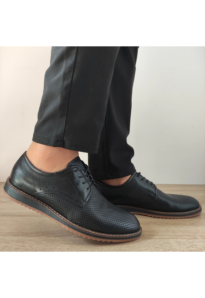 Pantofi Casual Barbati F116830-1 Negri - Negru