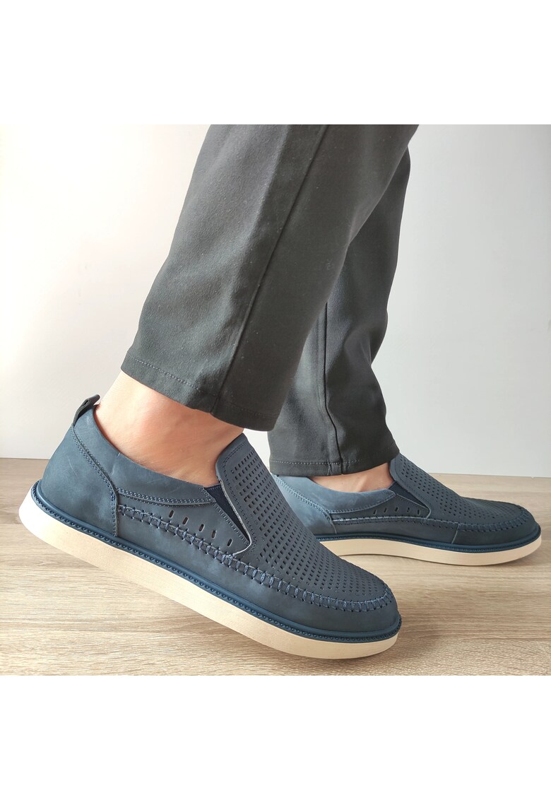 Pantofi Perforati Barbati Z1248703-5 Bleumarin - Bleumarin - Bleumarin