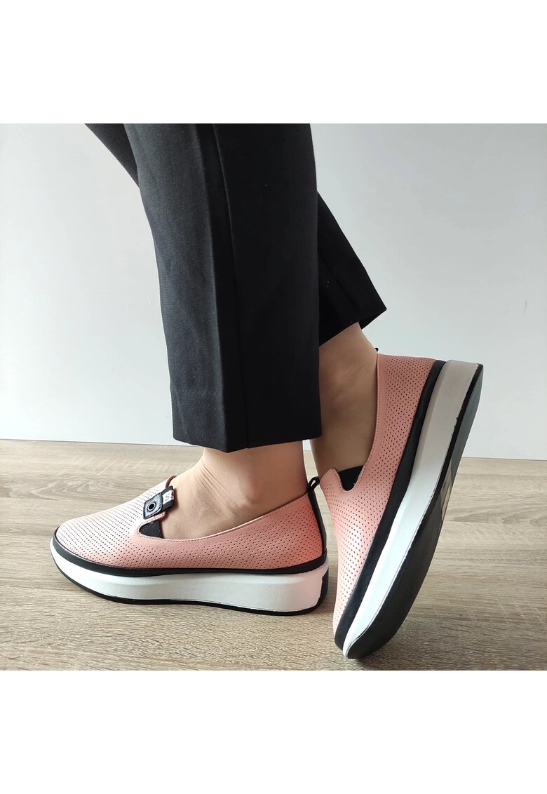 Pantofi Perforati Dama 444 Roz - Roz - Roz