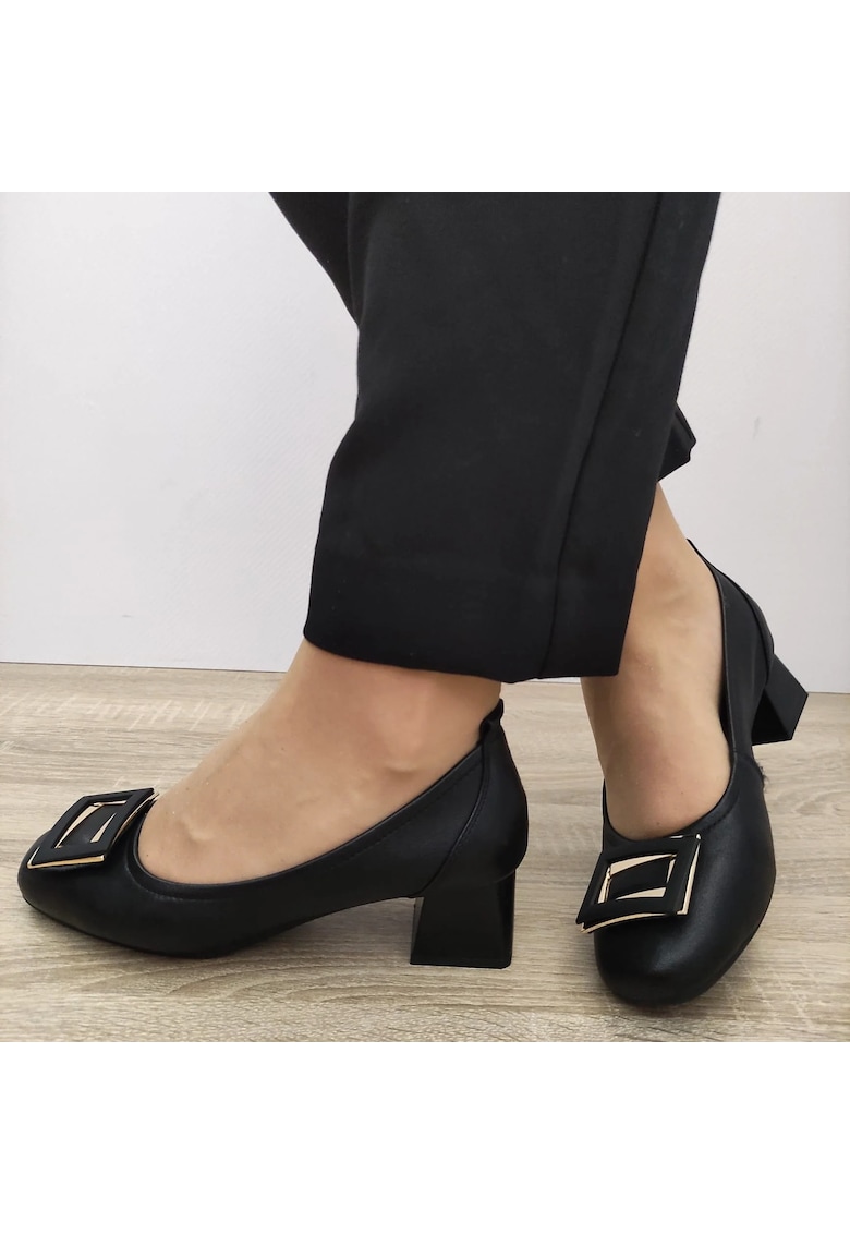 Pantofi Eleganti Dama 440011A 01-N Negri - 36 - Negru