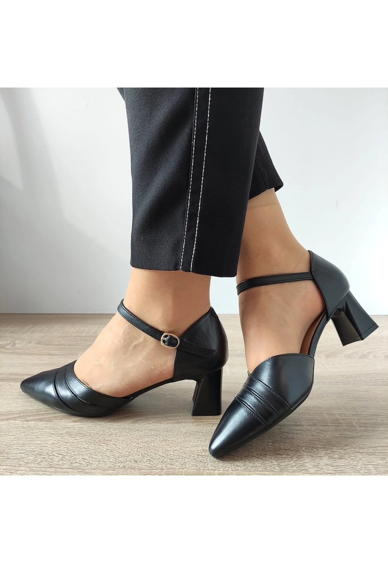 Pantofi Eleganti Decupati Dama 83175 Negri - Negru