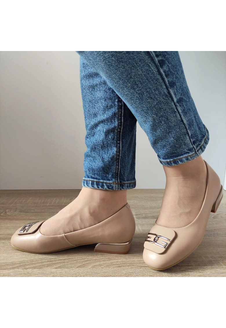 Pantofi Casual Dama T8832C Apricot - Apricot - Apricot